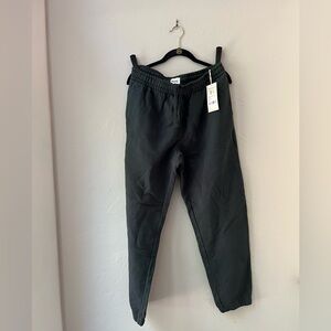 MATE THE LABEL MENS ORGANIC FLEECE RELAXED FIT SWEATPANTS THYME M